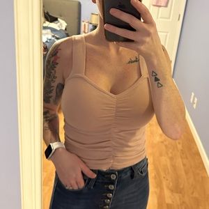 NWT light pink cropped tank